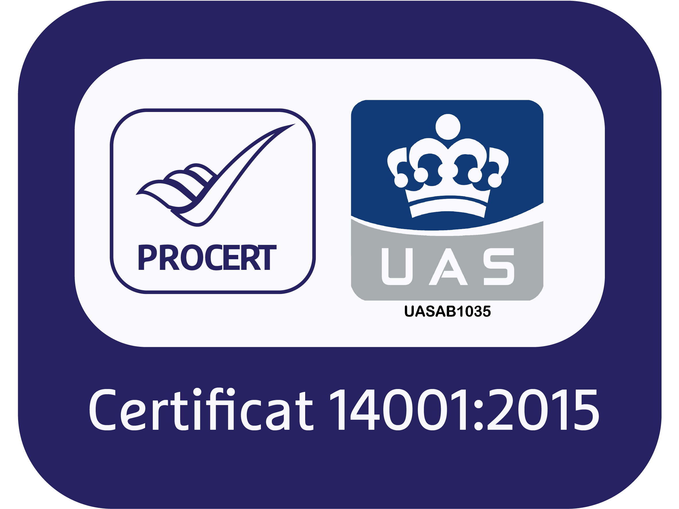 PROCERT – Certificat ISO 14001:2015