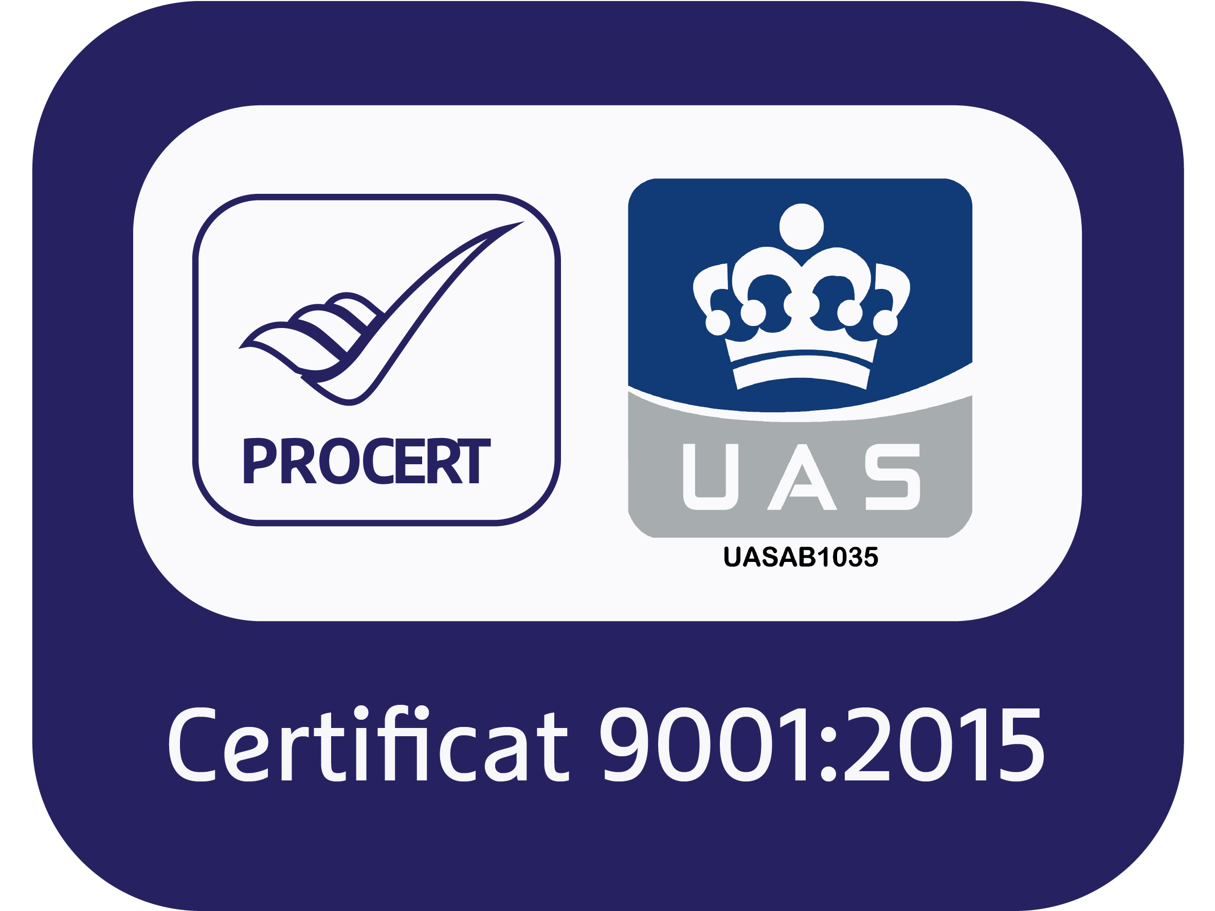 PROCERT – Certificat ISO 9001:2015